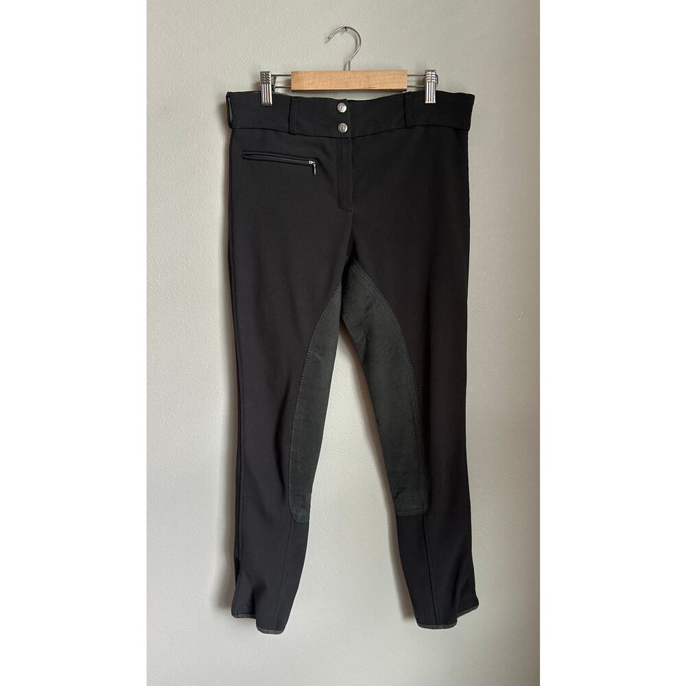 TUFFRIDER Full Seat Equestrian Riding Breeches in Gray Size L